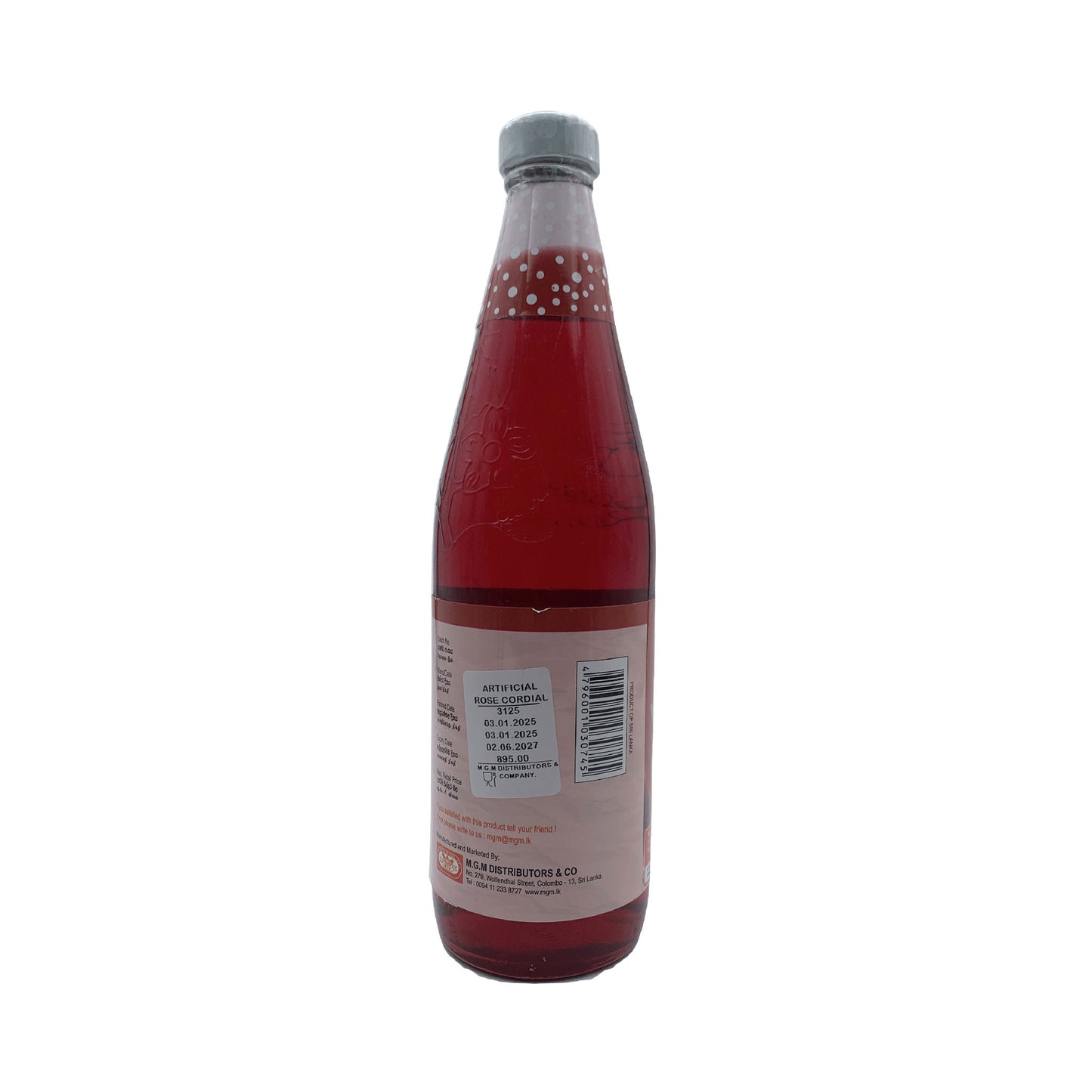 Mogrills Artificial Rose Cordial 750ml