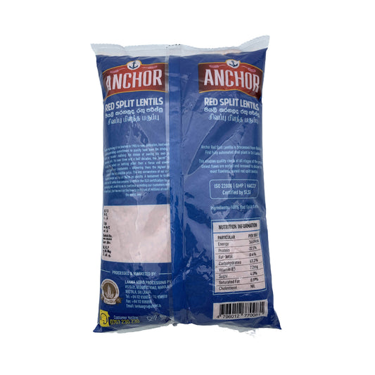Anchor Red Split Lentis Dhall 1kg