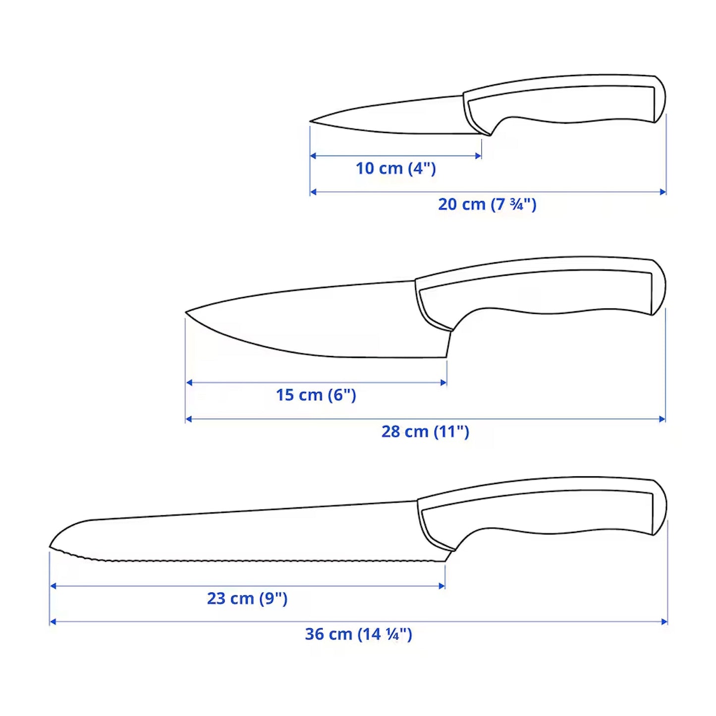 IKEA ÄNDLIG_3-piece knife set